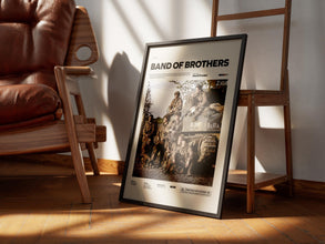 Band of Brothers Poster, World War II Themed Film Poster, Band of Brothers Print, American Army Wall Art, Cinematic Wall Decor 1880583116