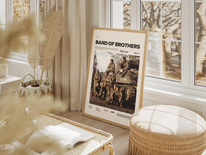 Band of Brothers Poster, World War II Themed Film Poster, Band of Brothers Print, American Army Wall Art, Cinematic Wall Decor 1880583116