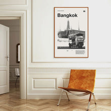 Bangkok Art Print  Bangkok Poster  Bangkok Wall Art  Mid Century Poster  Travel Print Art  Thailand 1576806578