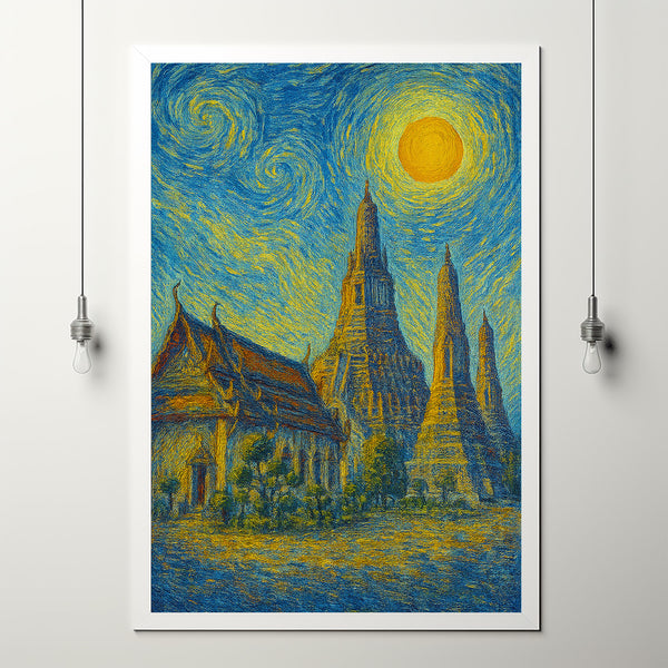 Bangkok Poster Print, Bangkok Travel Poster, Bangkok Minimalistic Wall Art, Bangkok, Thailand