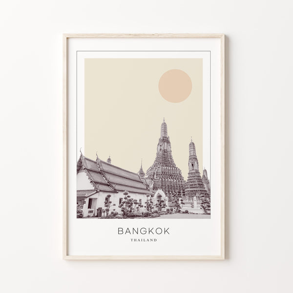 Bangkok Poster Print, Bangkok Travel Poster, Bangkok Minimalistic Wall Art, Bangkok, Thailand 1882436851