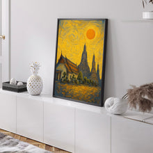 Bangkok Poster Print, Bangkok Travel Poster, Bangkok Van Gogh Style Wall Art, Bangkok, Thailand