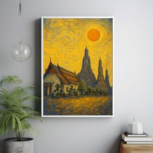 Bangkok Poster Print, Bangkok Travel Poster, Bangkok Van Gogh Style Wall Art, Bangkok, Thailand