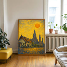 Bangkok Poster Print, Bangkok Travel Poster, Bangkok Van Gogh Style Wall Art, Bangkok, Thailand