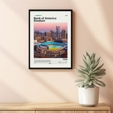 Bank of America Stadium Poster, Carolina Panthers Poster Print, NFL Stadium Poster, Football Fan Gift