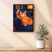 Bar Cart Decor, Martini Print, Cat Poster, Retro Kitchen Decor, Mid Century Modern Decor 3