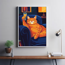Bar Cart Decor, Martini Print, Cat Poster, Retro Kitchen Decor, Mid Century Modern Decor 3