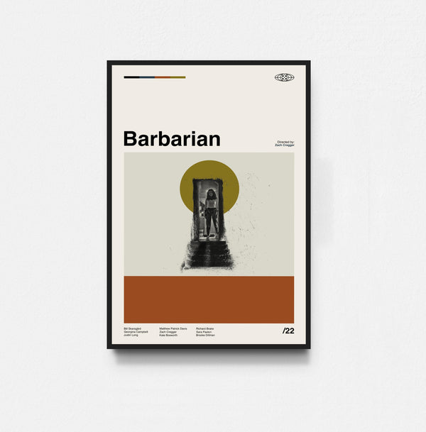 Barbarian Movie Poster, Barbarian Print, Movie Poster, Midcentury Art, Minimalist Art, Retro Poster, Vintage Poster, Home Decor 1814270259