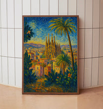 Barcelona Art Print, Sagrada Familia, Spain Wall Art, Barcelona Print, Barcelona Cityscape, Spain Art Print, Europe Print, Travel Gift