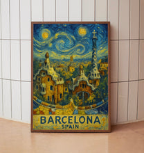 Barcelona City Travel Print, Barcelona Spain Travel Poster Print, Barcelona City Wall Art, Barcelona Spain Travel Wall Decor