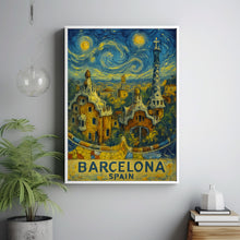 Barcelona City Travel Print, Barcelona Spain Travel Poster Print, Barcelona City Wall Art, Barcelona Spain Travel Wall Decor