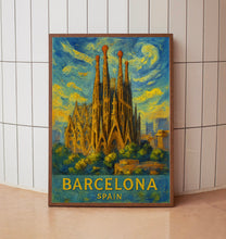 Barcelona City Travel Print, Barcelona Spain Travel Poster Print, Barcelona City Wall Art, Barcelona Spain Travel Wall Decor1