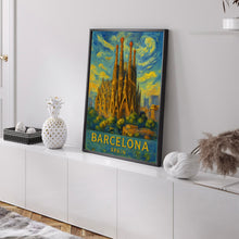Barcelona City Travel Print, Barcelona Spain Travel Poster Print, Barcelona City Wall Art, Barcelona Spain Travel Wall Decor1
