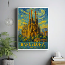 Barcelona City Travel Print, Barcelona Spain Travel Poster Print, Barcelona City Wall Art, Barcelona Spain Travel Wall Decor1