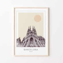 Barcelona Poster Print, Barcelona Travel Poster, Barcelona Minimalistic Wall Art, Barcelona, Spain 1882438101