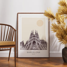 Barcelona Poster Print, Barcelona Travel Poster, Barcelona Minimalistic Wall Art, Barcelona, Spain 1882438101
