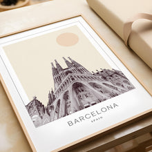 Barcelona Poster Print, Barcelona Travel Poster, Barcelona Minimalistic Wall Art, Barcelona, Spain 1882438101