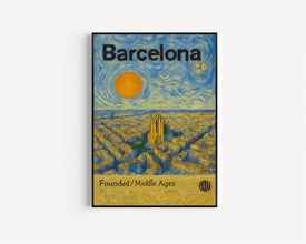 Barcelona Poster, Minimalist, Helvetica, Mid-Century Modern, Barcelona Travel Print, Barcelona Wall Art, Barcelona Spain Art, House Art