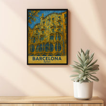 Barcelona Travel Print Wall Art, Barcelona - Spain City Print, Barcelona Travel Gift, Barcelona City Poster, Van Gogh style Travel Gift