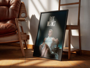 Basic Instinct Poster, Retro Vintage Poster, Movie Poster, Sharon Stone, Michael Douglas, Catherine Tramell, Gift Idea, Gift for Him, Art 1879486822