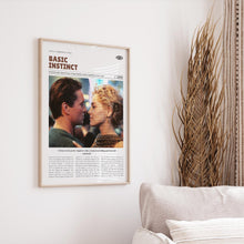 Basic Instinct, Paul Verhoeven, Retro Movie Poster, Custom Movie Poster Print 4421166229