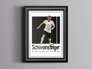 Bastian Schweinsteiger Poster, German Soccer Legend Art Sport Poster 1579657952