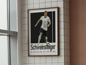 Bastian Schweinsteiger Poster, German Soccer Legend Art Sport Poster 1579657952