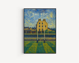 Bath Rugby Recreation Ground Art - Minimalist Art Print - FRAMED or UNFRAMED - Birthday Gift for Him - Fast UK Delivery