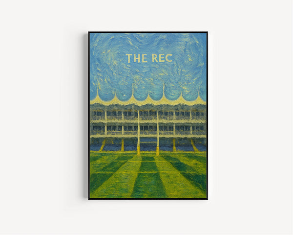Bath Rugby The Rec Illustration - Contemporary Art Print - FRAMED or UNFRAMED - Perfect Gift For Rugby Fan - Handmade in the UK