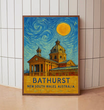 Bathurst Poster Print, Bathurst Travel Poster, Bathurst Van Gogh Style Wall Art, Bathurst, New South Wales, Australia