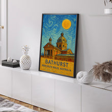 Bathurst Poster Print, Bathurst Travel Poster, Bathurst Van Gogh Style Wall Art, Bathurst, New South Wales, Australia