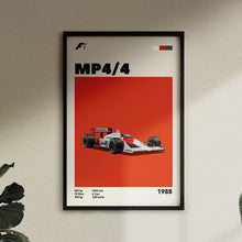 Bauhaus F1 Race Car Poster Mclaren MP44 Art Print (Minimalist Movie Poster) 1650811022