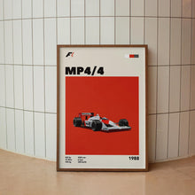 Bauhaus F1 Race Car Poster Mclaren MP44 Art Print (Minimalist Movie Poster) 1650811022