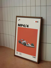 Bauhaus F1 Race Car Poster Mclaren MP44 Art Print (Minimalist Movie Poster) 1650811022