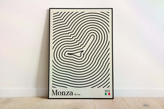 Bauhaus Inspired Monza Poster for Car Enthusiast 1380597882