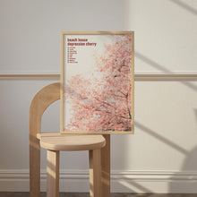Beach House Depression Cherry Poster  Indie Dream Pop Music Wall Art 4298302115 - Copy