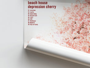 Beach House Depression Cherry Poster  Indie Dream Pop Music Wall Art 4298302115 - Copy