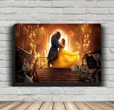 Beauty And The Beast Movie Poster, HD Wall Art Canvas Painting For Home Decor 1744243145