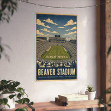 Beaver Stadium Poster, Penn State Wall Art, University Park PA Print, Nittany Lions Football Stadium Art, College Football Gift, PSU Decor 4505969842