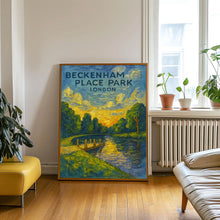Beckenham Place Park Poster, London Park Print, Lewisham, London Travel Poster, Bromley, Swimming Lake, Vintage Railway Print, Wall Art Gift