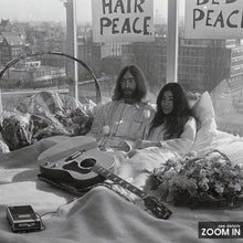 Bed Peace John Lennon and Yoko Ono Poster, War is Over Black and White Wall Art, Vintage Print, Photography Prints, Museum Quality Print 1620779341