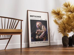 Beetlejuice Poster, Tim Burton Film Poster, Michael Keaton in Beetlejuice Print, Cult Horror Movie Poster, Movie Wall Art, Gift Wall Decor 4312868474