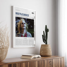 Beetlejuice, Tim Burton, Retro Movie Poster, Custom Movie Poster 4421167519