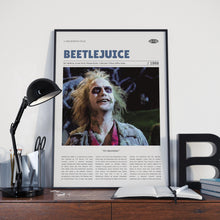 Beetlejuice, Tim Burton, Retro Movie Poster, Custom Movie Poster 4421167519