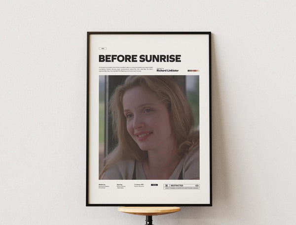 Before Sunrise Film Poster  Ethan Hawke and Julie Delpy in Before Sunrise Movie Poster Print  Special Design Poster  Movie Poster Collage 1876762237