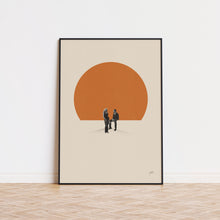 Before Sunset Inspired Poster  Mid Century Modern Poster  Minimalist Poster  Retro Art Print  Classic Movie  Gifts for her 1587663763