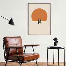 Before Sunset Inspired Poster  Mid Century Modern Poster  Minimalist Poster  Retro Art Print  Classic Movie  Gifts for her 1587663763