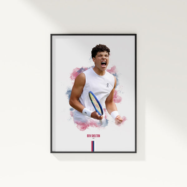 Ben Shelton Poster Tennis Wall Art 4344260523