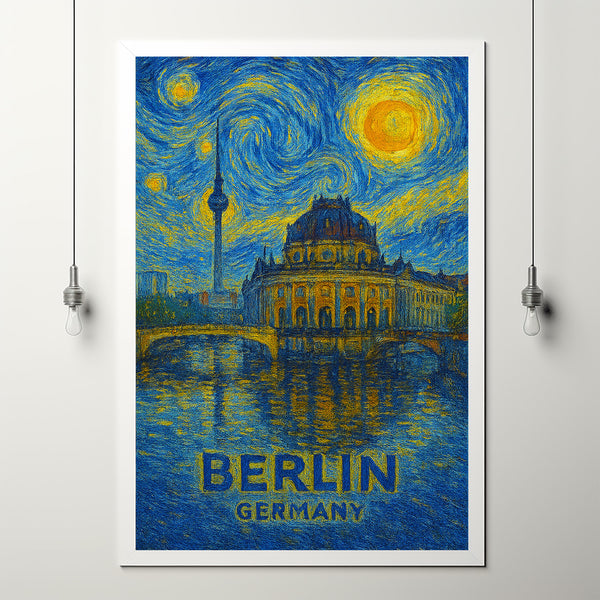 Berlin Poster Print, Berlin Travel Poster, Berlin Minimalistic Wall Art, Berlin, Germany