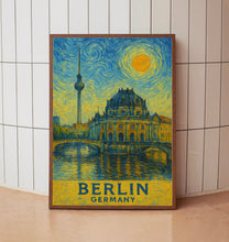 Berlin Poster Print, Berlin Travel Poster, Berlin Van Gogh Style Wall Art, Berlin, Germany
